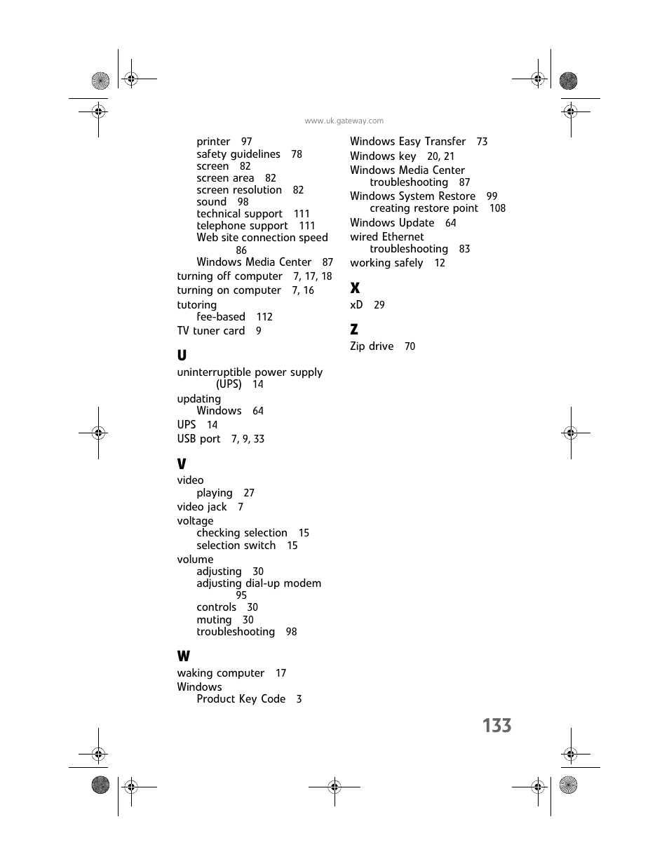 Gateway GT5062b User Manual | Page 139 / 142