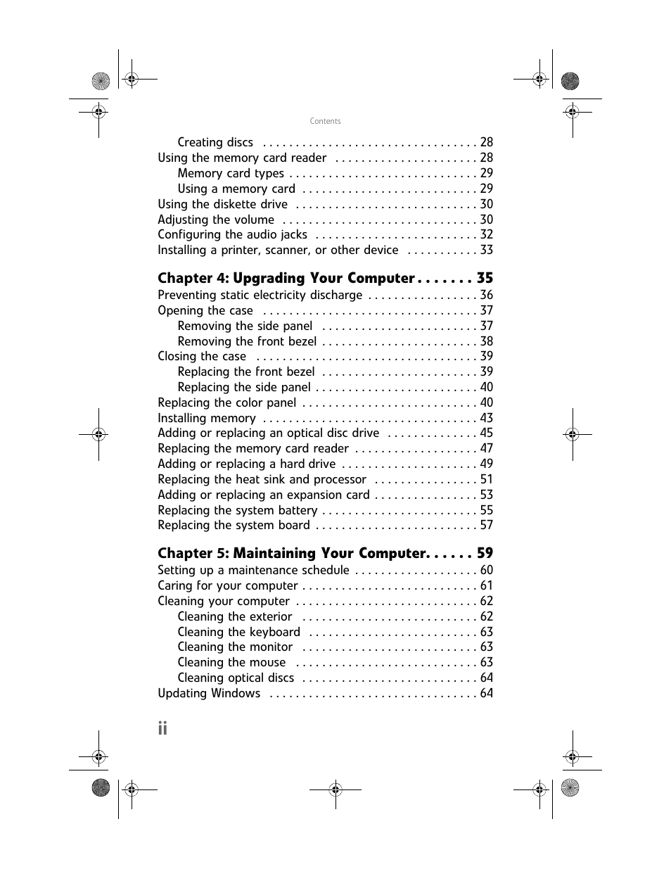 Gateway GT5062b User Manual | Page 4 / 142