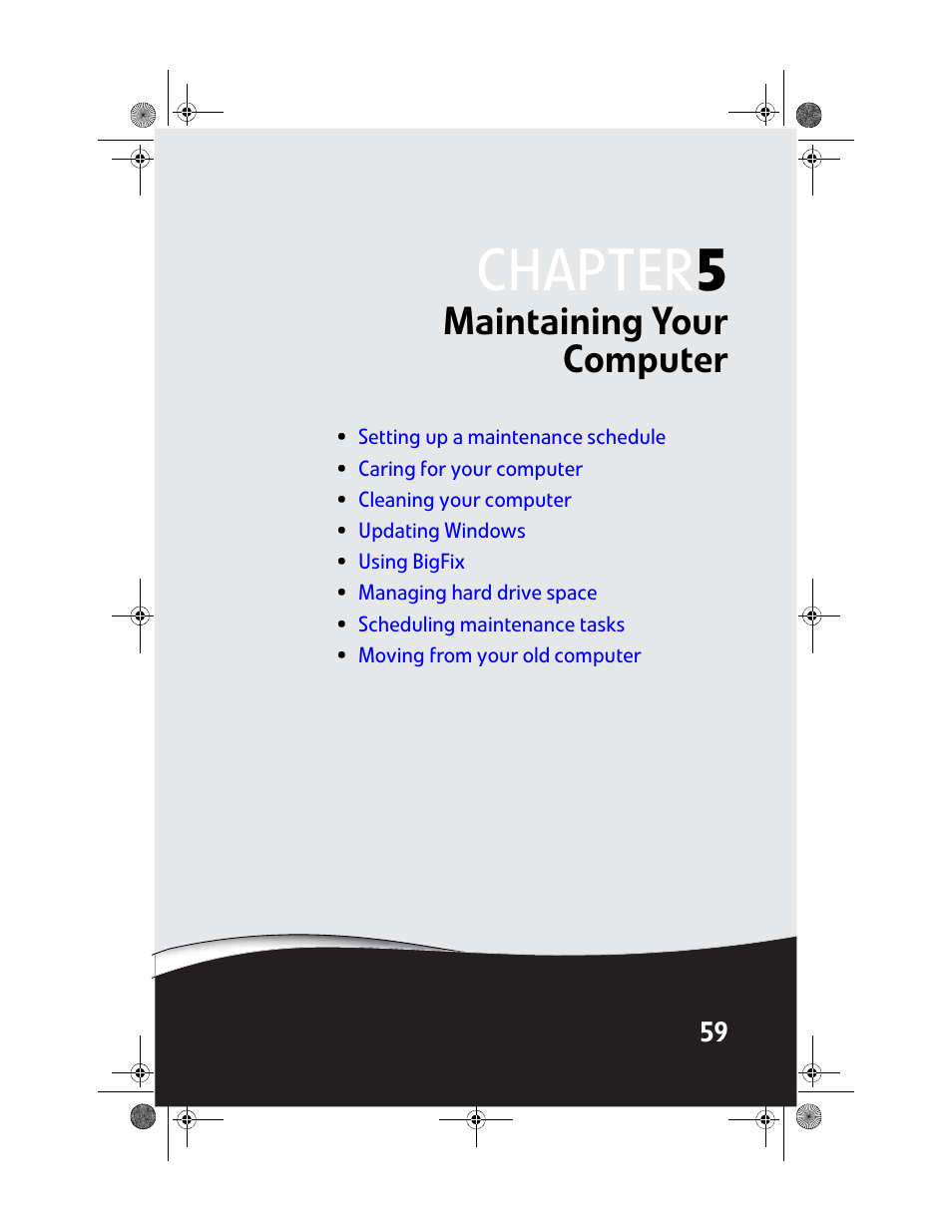 Maintaining your computer, Chapter 5: maintaining your computer, Chapter 5 | Gateway GT5062b User Manual | Page 65 / 142