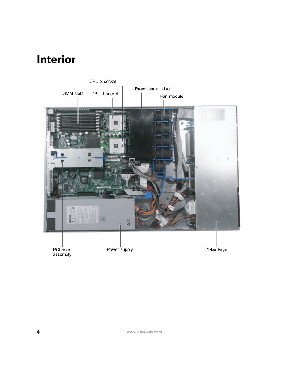 Interior | Gateway 9315 User Manual | Page 9 / 168