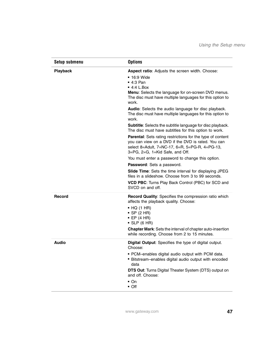 Gateway AR-230 User Manual | Page 51 / 68