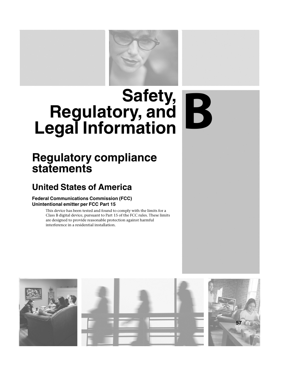 Safety, regulatory, and legal information | Gateway AR-230 User Manual | Page 61 / 68