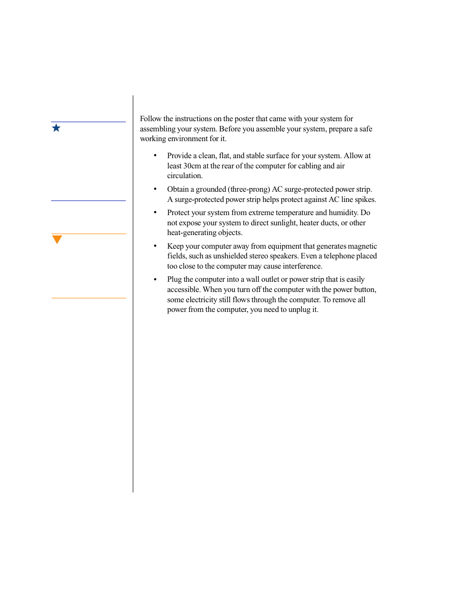 Setting up your system | Gateway E-1200 User Manual | Page 11 / 42