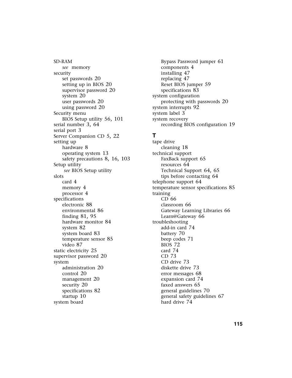 Gateway 920 User Manual | Page 120 / 122