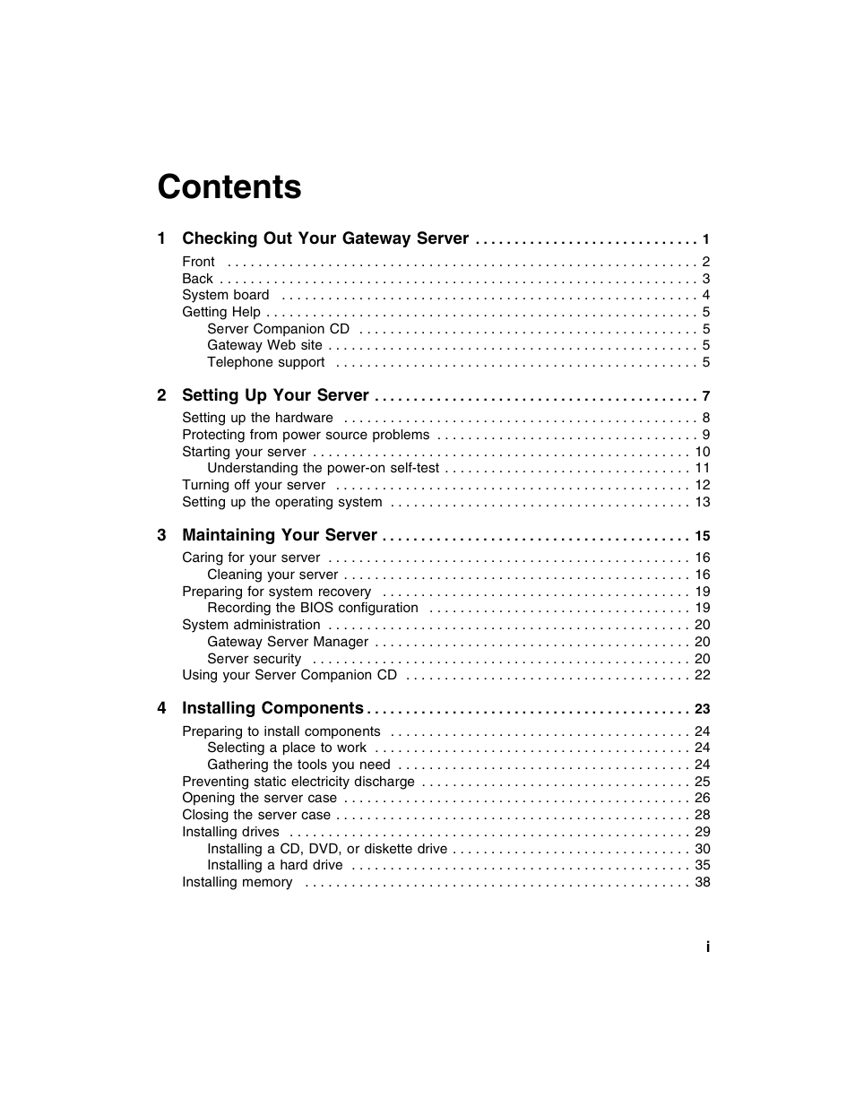 Gateway 920 User Manual | Page 2 / 122