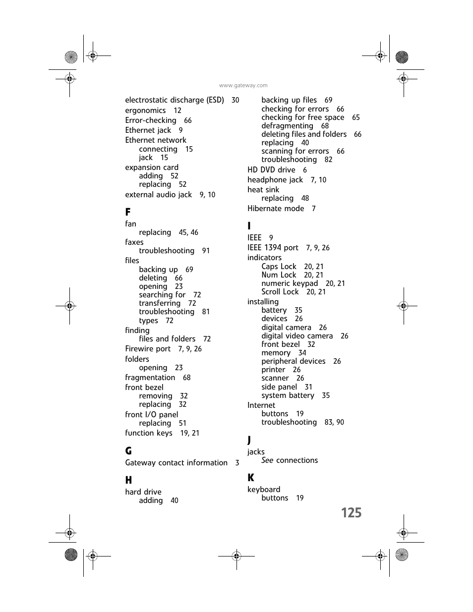 Gateway GT5448E User Manual | Page 131 / 138