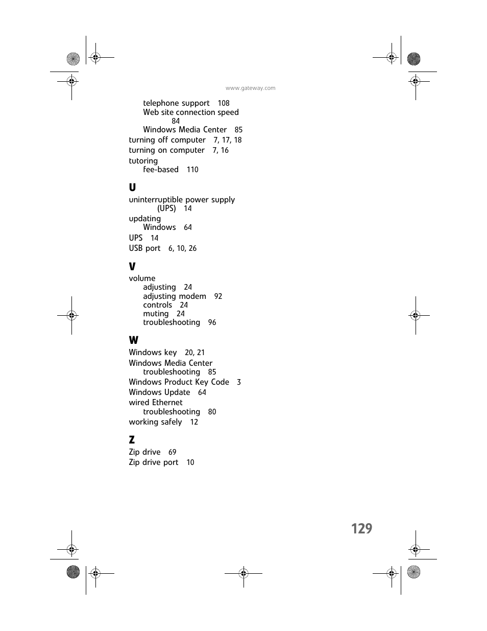 Gateway GT5448E User Manual | Page 135 / 138