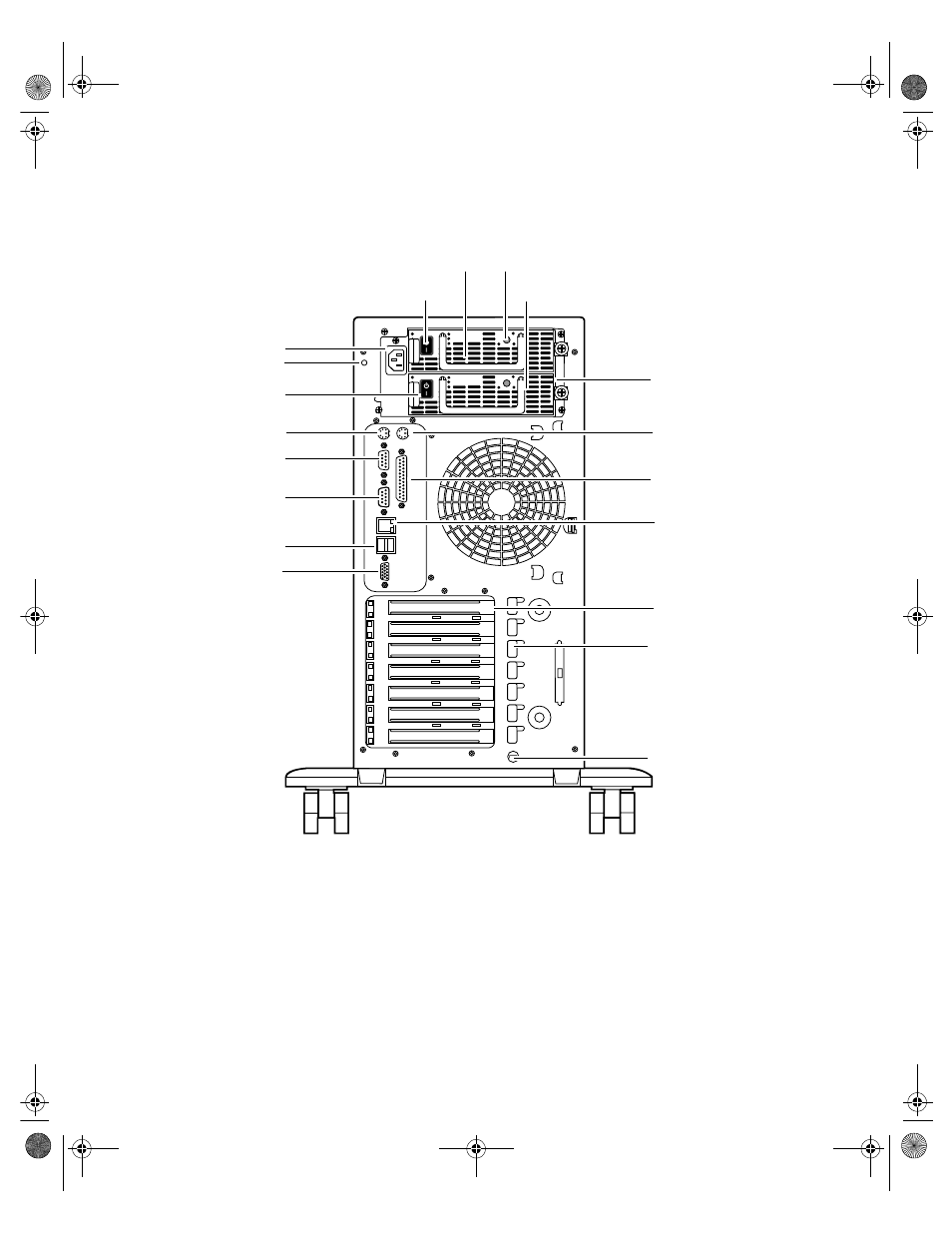 Back panel | Gateway 7210 User Manual | Page 11 / 157