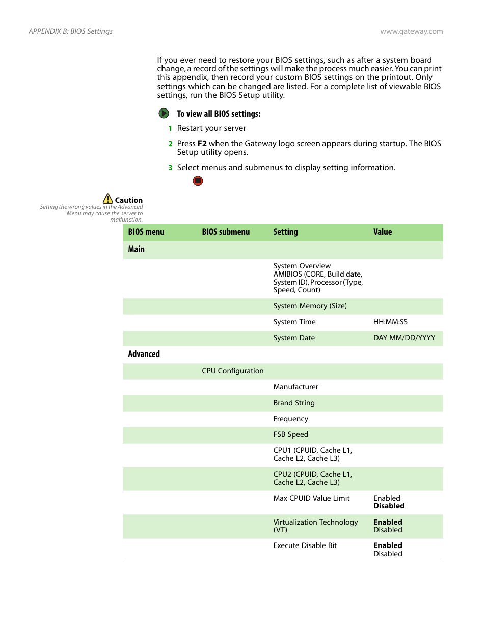 Gateway Server E-9520T User Manual | Page 104 / 126