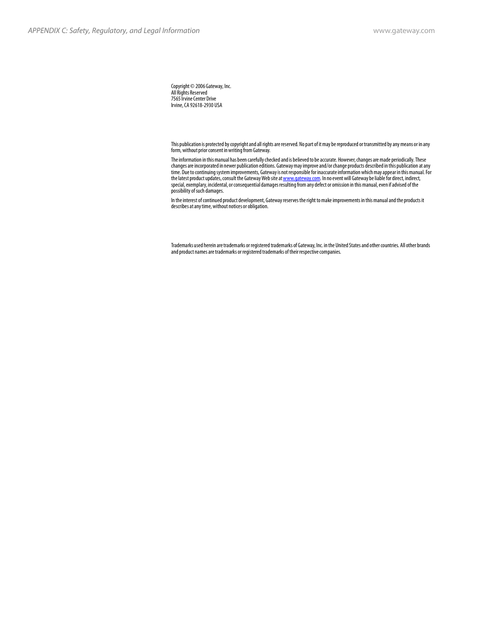 Notices | Gateway Server E-9520T User Manual | Page 120 / 126