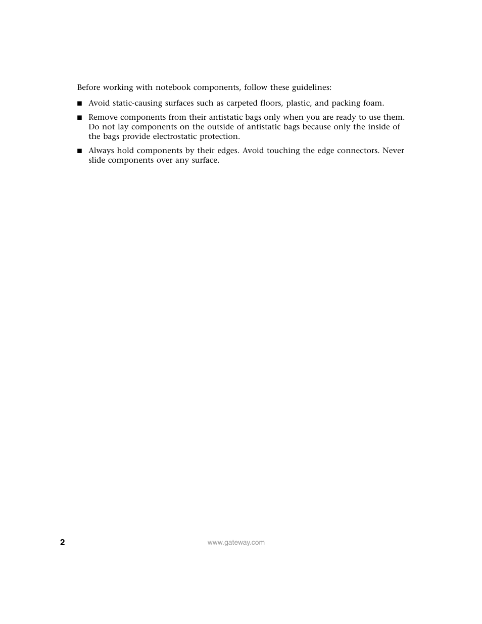 Gateway 450ROG User Manual | Page 2 / 12