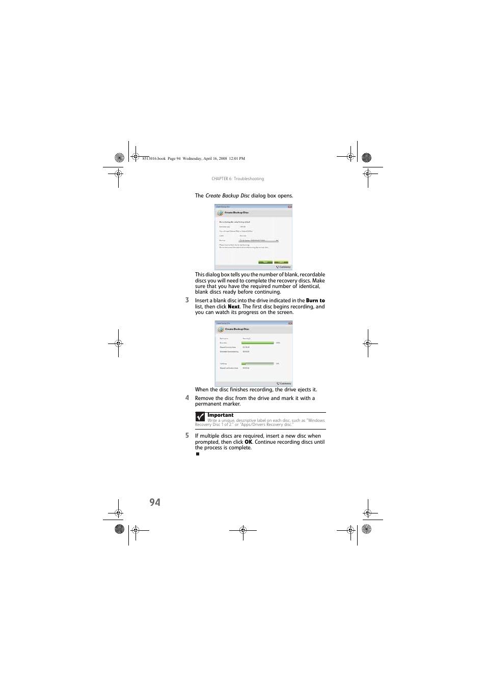 Gateway GM5684E User Manual | Page 100 / 128