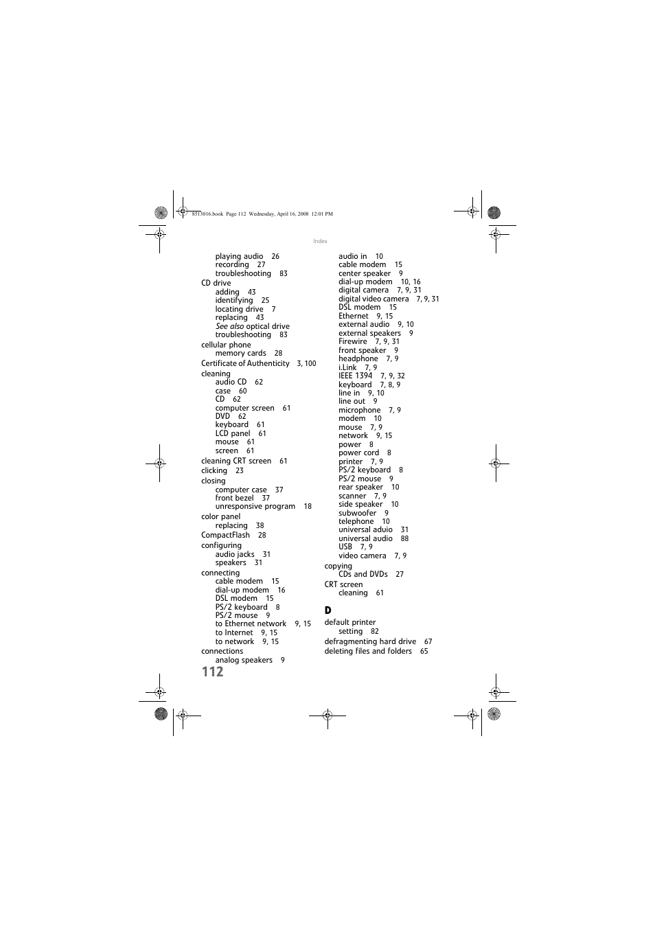 Gateway GM5684E User Manual | Page 118 / 128