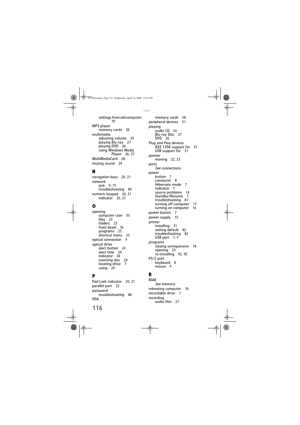 Gateway GM5684E User Manual | Page 122 / 128