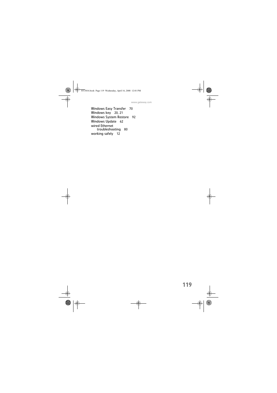 Gateway GM5684E User Manual | Page 125 / 128