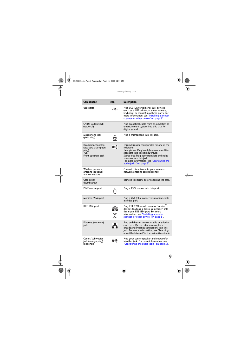 Gateway GM5684E User Manual | Page 15 / 128