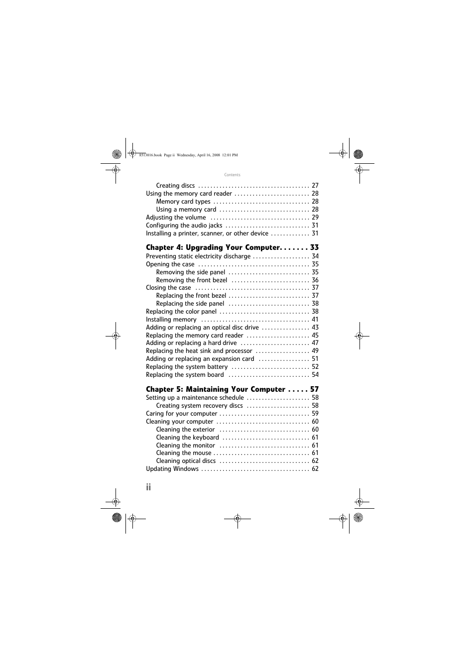 Gateway GM5684E User Manual | Page 4 / 128