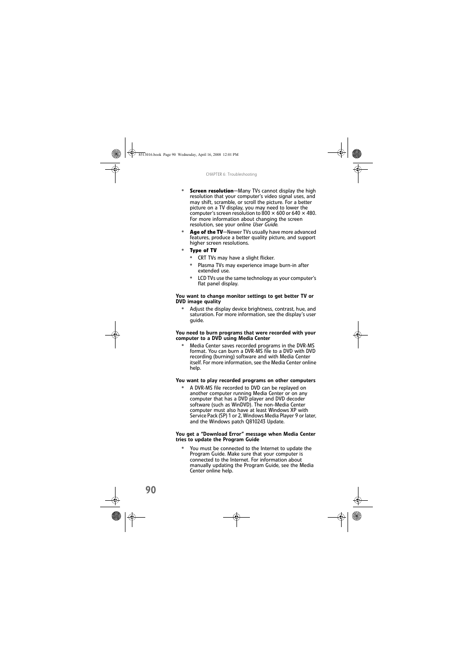 You get a “download error” message | Gateway GM5684E User Manual | Page 96 / 128