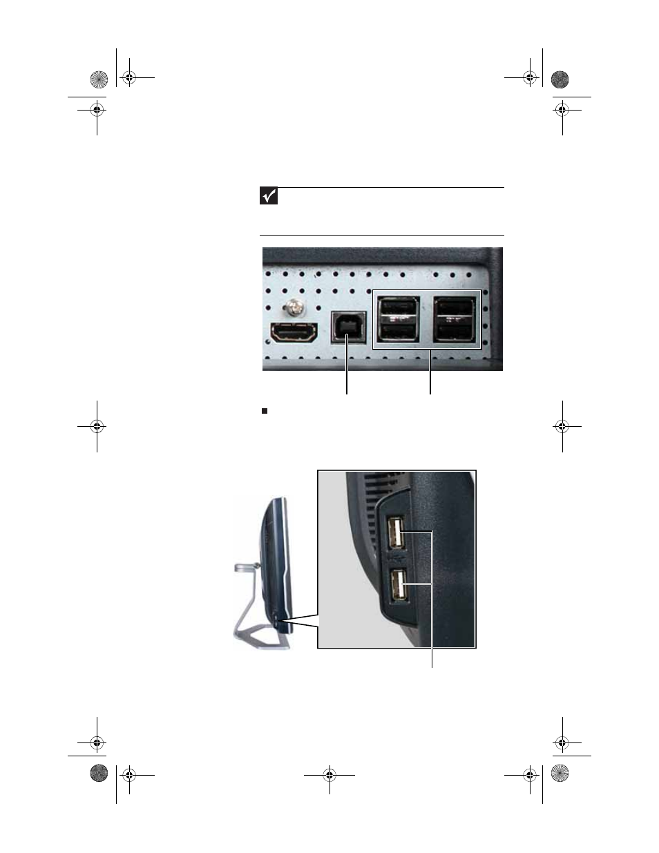 Additional usb jacks | Gateway XHD3000 User Manual | Page 27 / 92