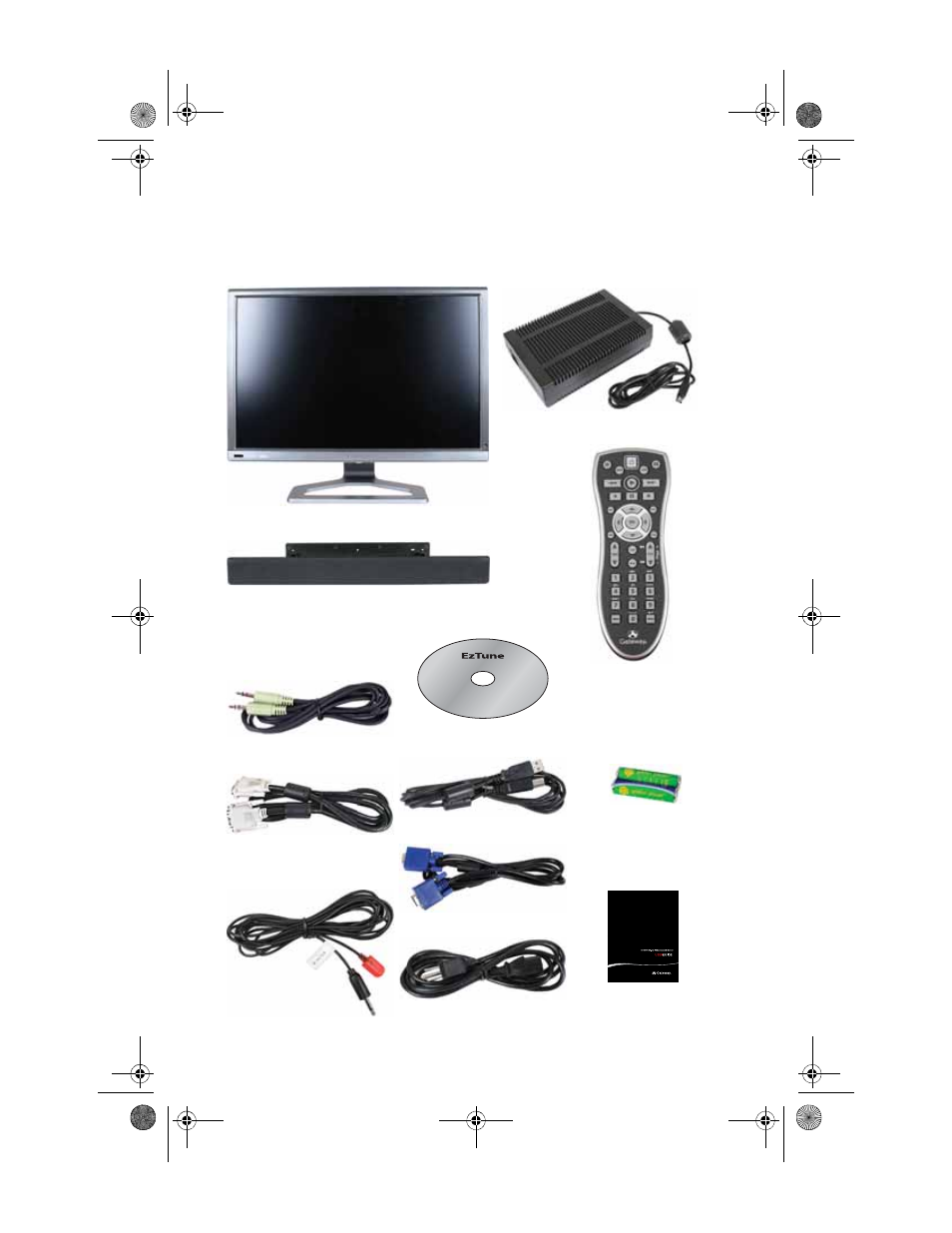Package contents | Gateway XHD3000 User Manual | Page 8 / 92