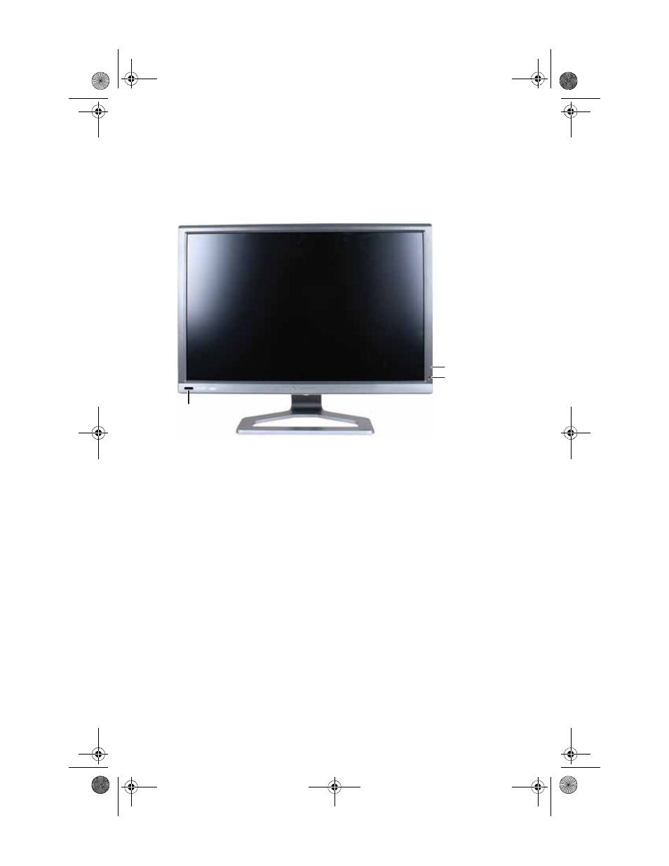 Monitor features, Front | Gateway XHD3000 User Manual | Page 9 / 92