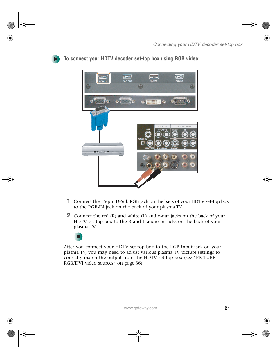Gateway GTW-P42M102 User Manual | Page 25 / 68