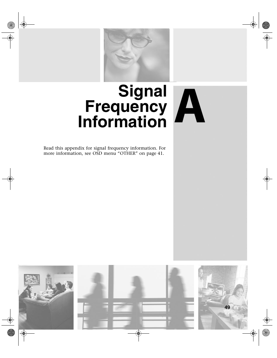 Signal frequency information | Gateway GTW-P42M102 User Manual | Page 53 / 68