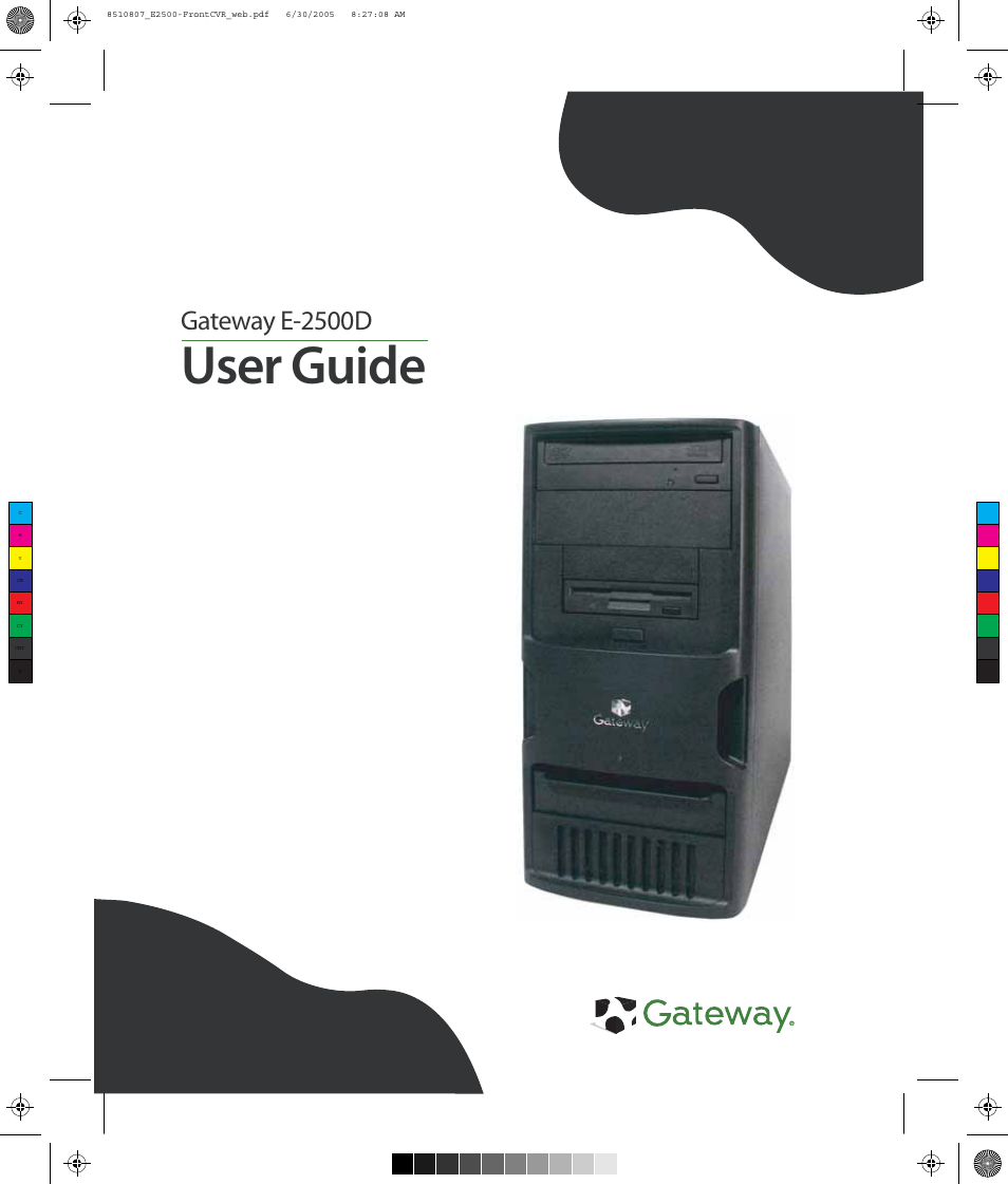 Gateway E-2500D User Manual | 110 pages