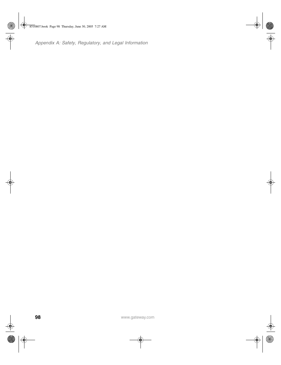 Gateway E-2500D User Manual | Page 103 / 110