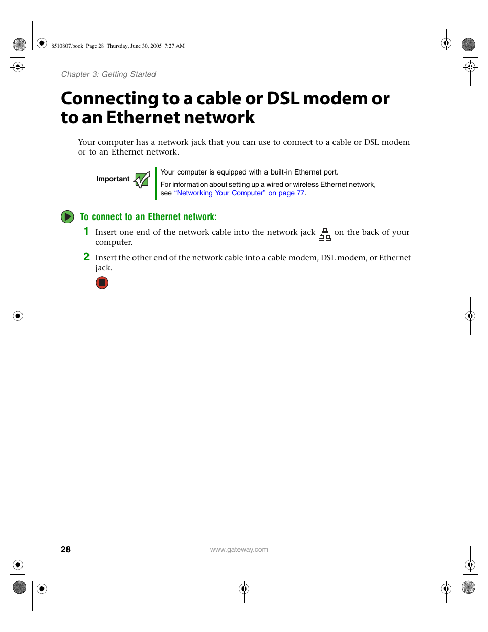 Gateway E-2500D User Manual | Page 33 / 110