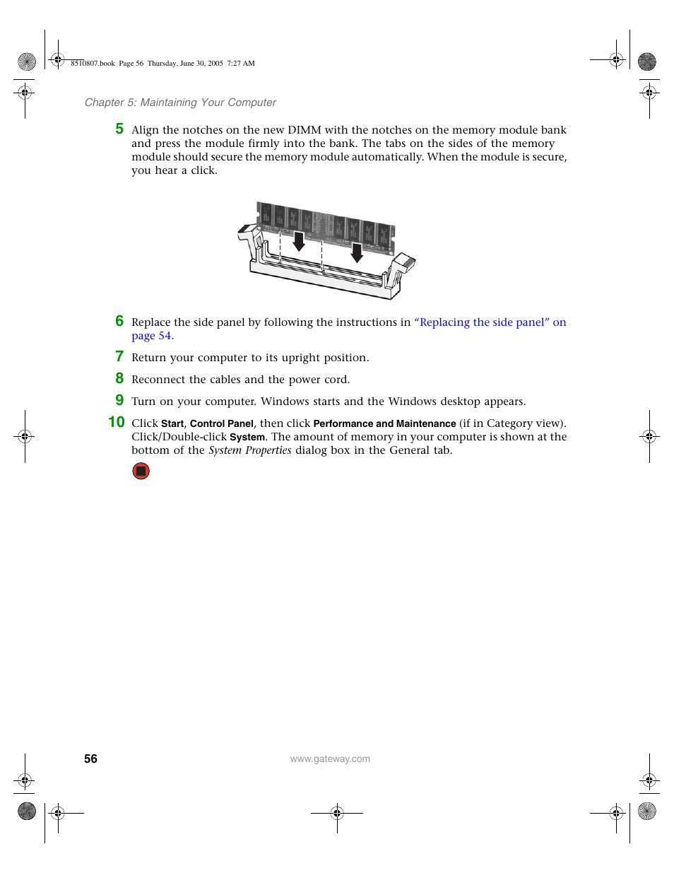 Gateway E-2500D User Manual | Page 61 / 110