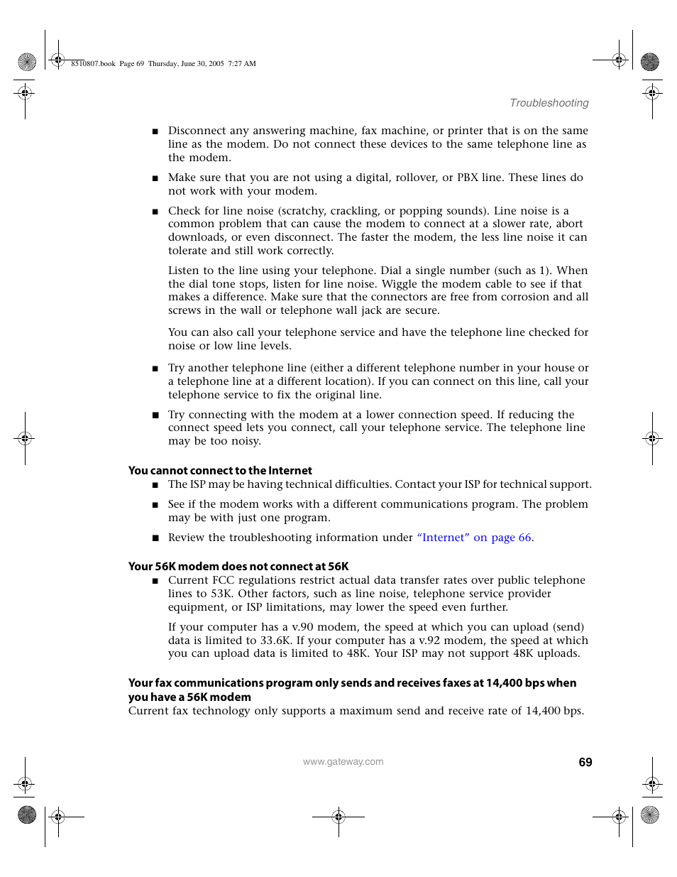 Gateway E-2500D User Manual | Page 74 / 110