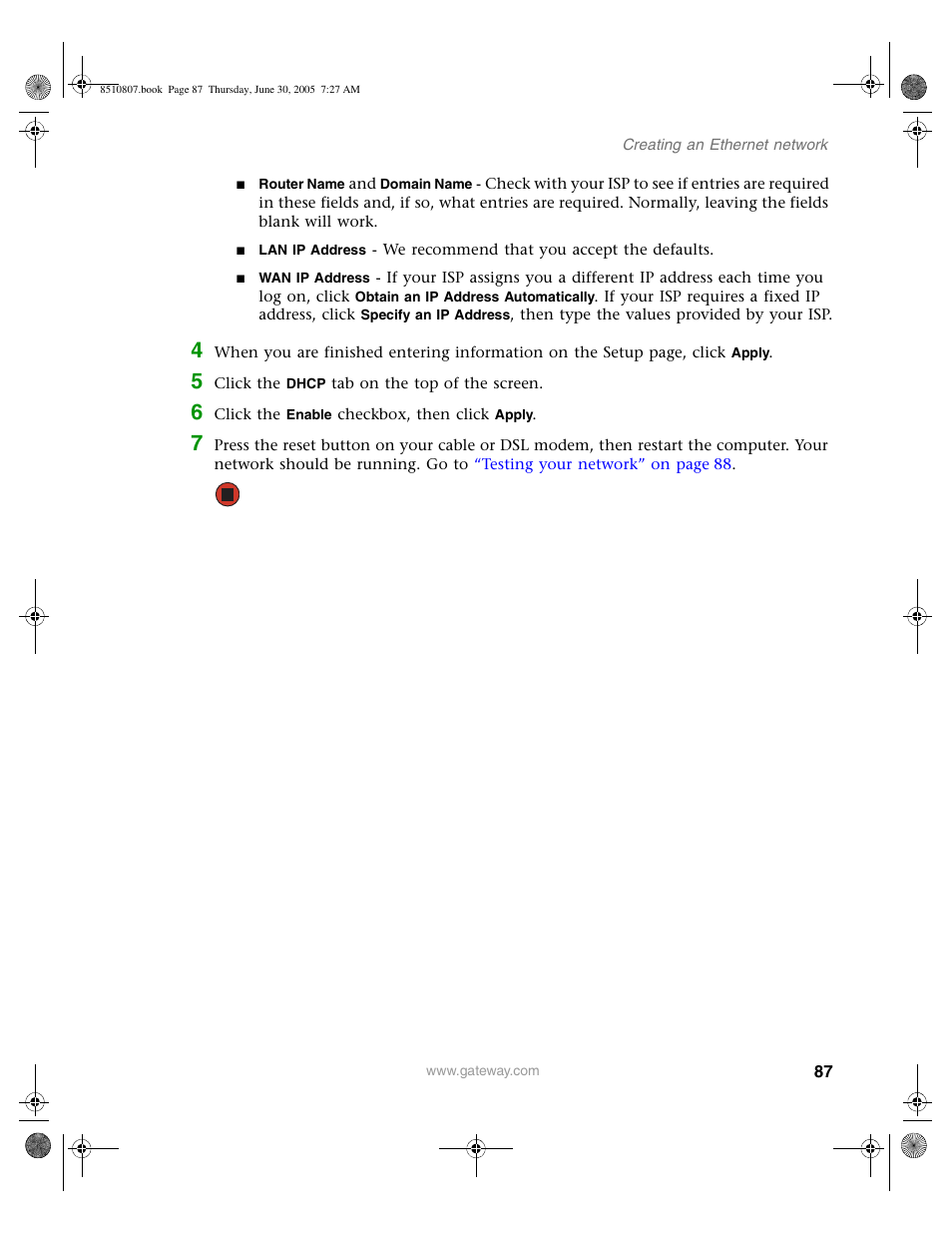 Gateway E-2500D User Manual | Page 92 / 110