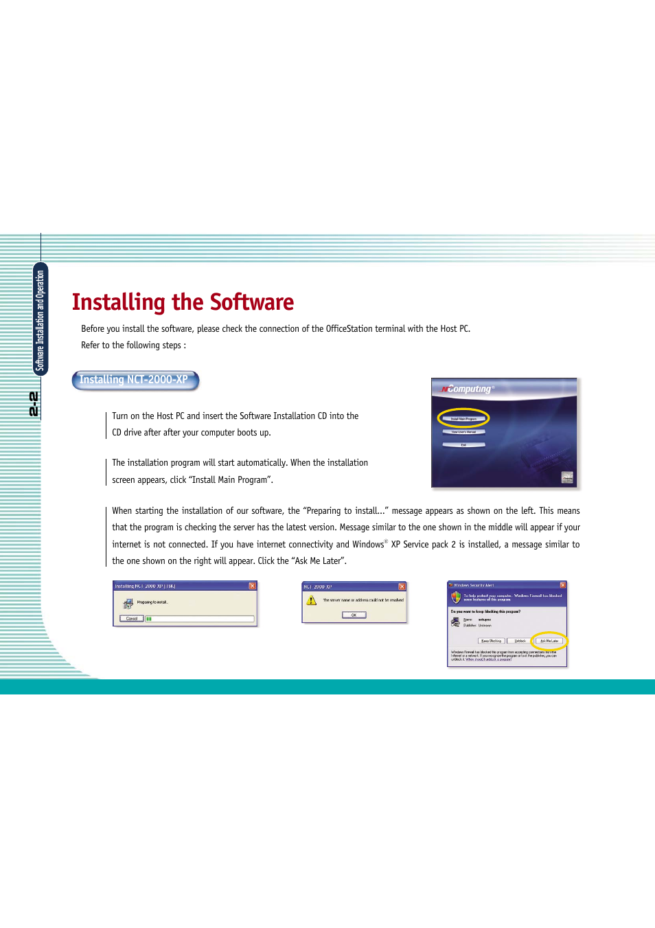 Installing the software | Gateway L110 User Manual | Page 19 / 87