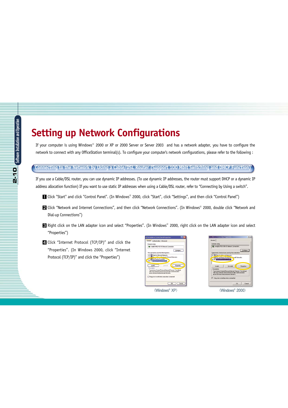 Setting up network configurations | Gateway L110 User Manual | Page 27 / 87