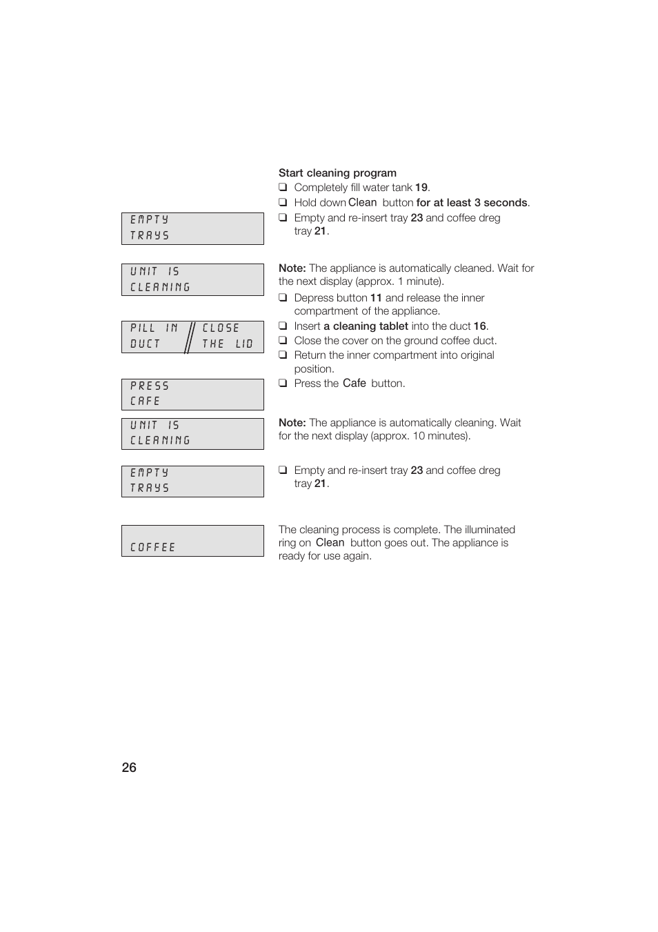 Gaggenau CM200610 User Manual | Page 26 / 105