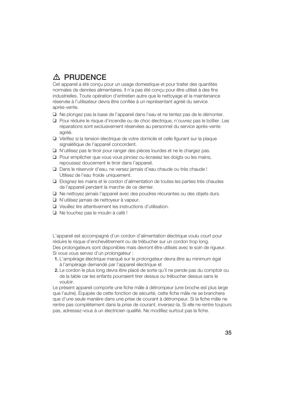 D prudence | Gaggenau CM200610 User Manual | Page 35 / 105
