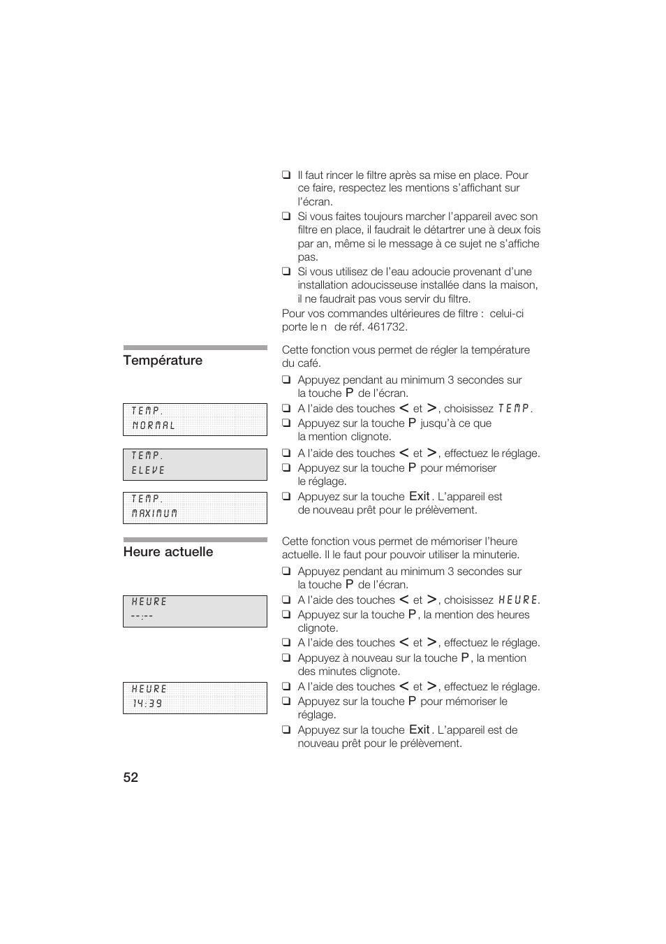 Gaggenau CM200610 User Manual | Page 52 / 105