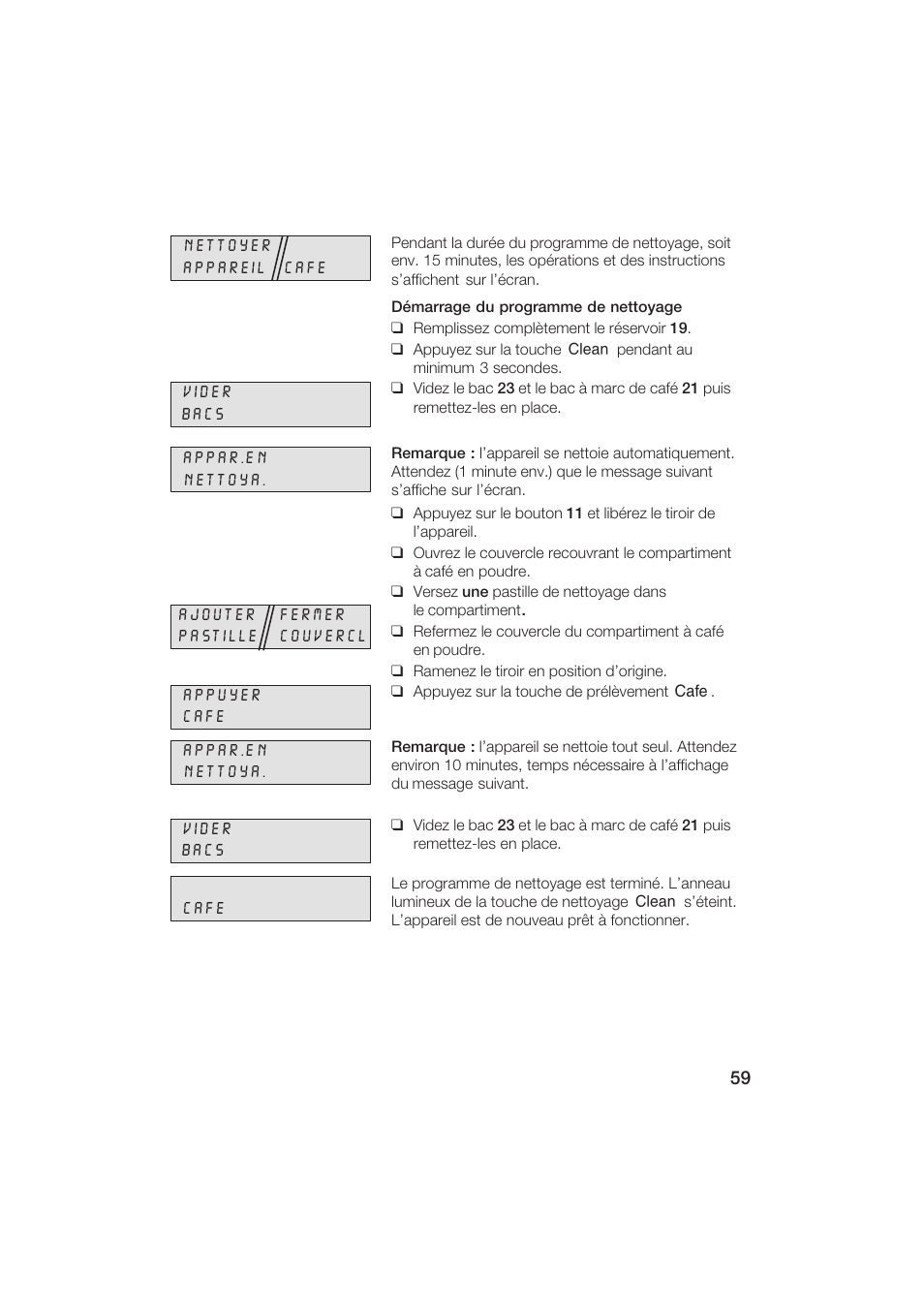 Gaggenau CM200610 User Manual | Page 59 / 105