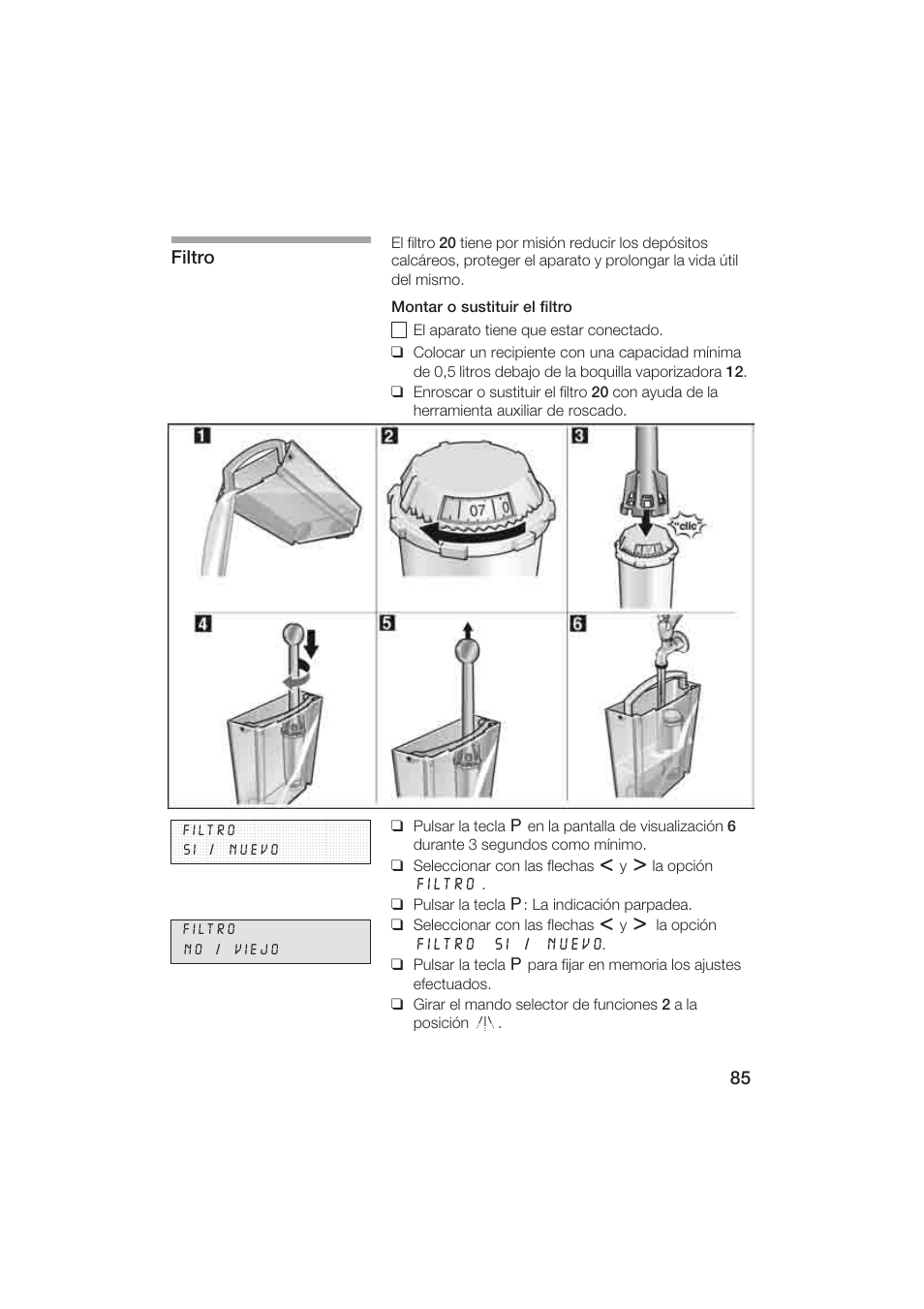 Gaggenau CM200610 User Manual | Page 85 / 105