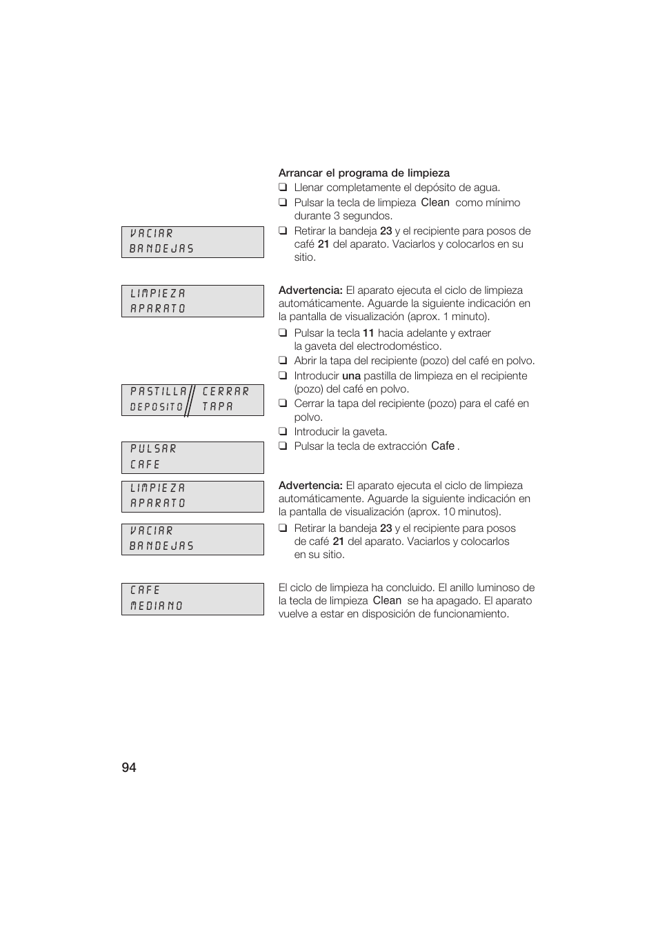 Gaggenau CM200610 User Manual | Page 94 / 105
