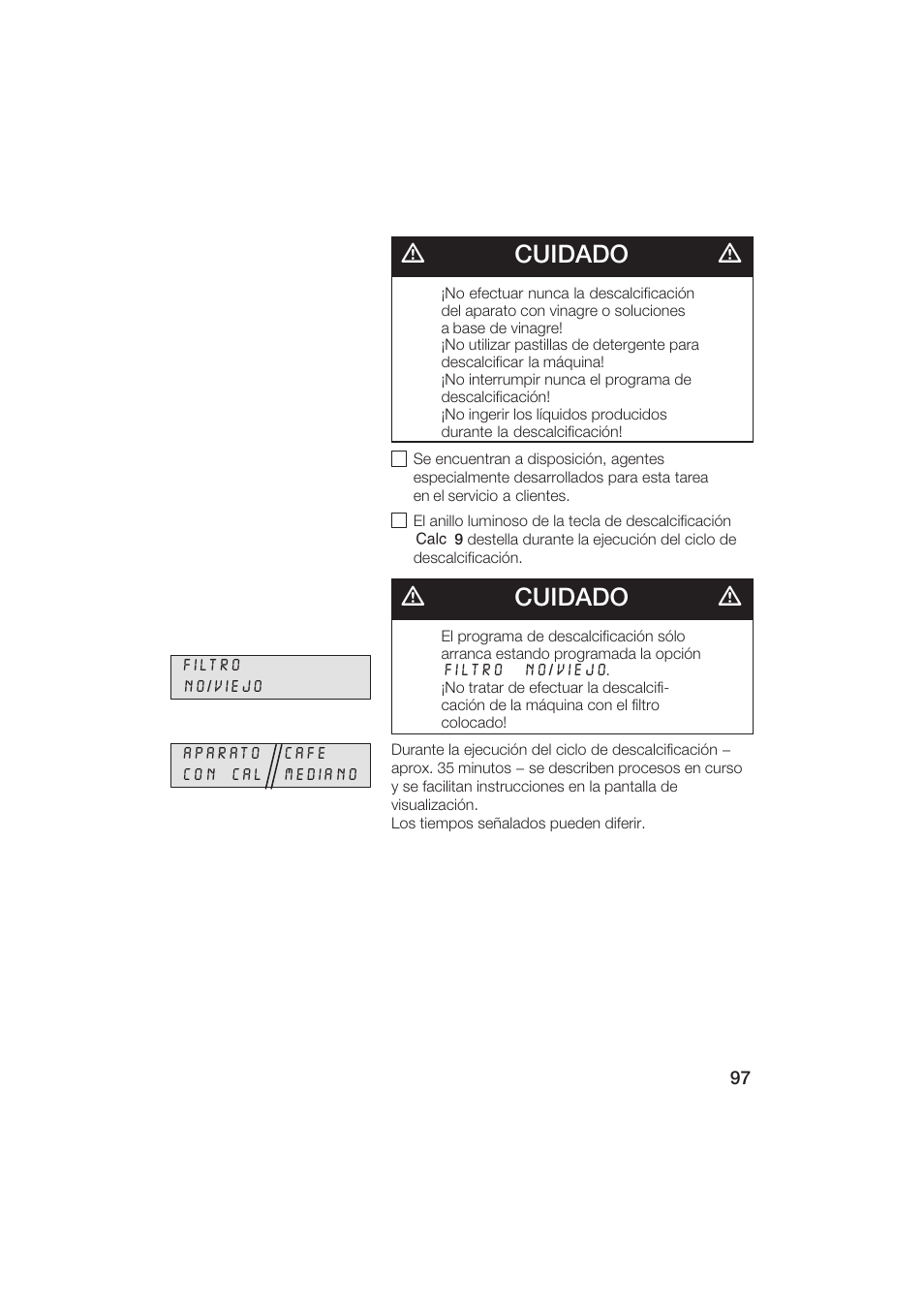 Dcuidado d | Gaggenau CM200610 User Manual | Page 97 / 105