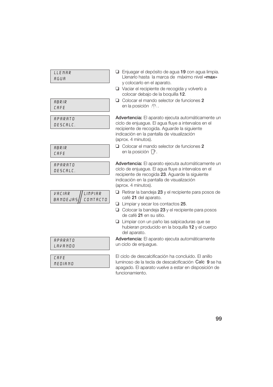 Gaggenau CM200610 User Manual | Page 99 / 105