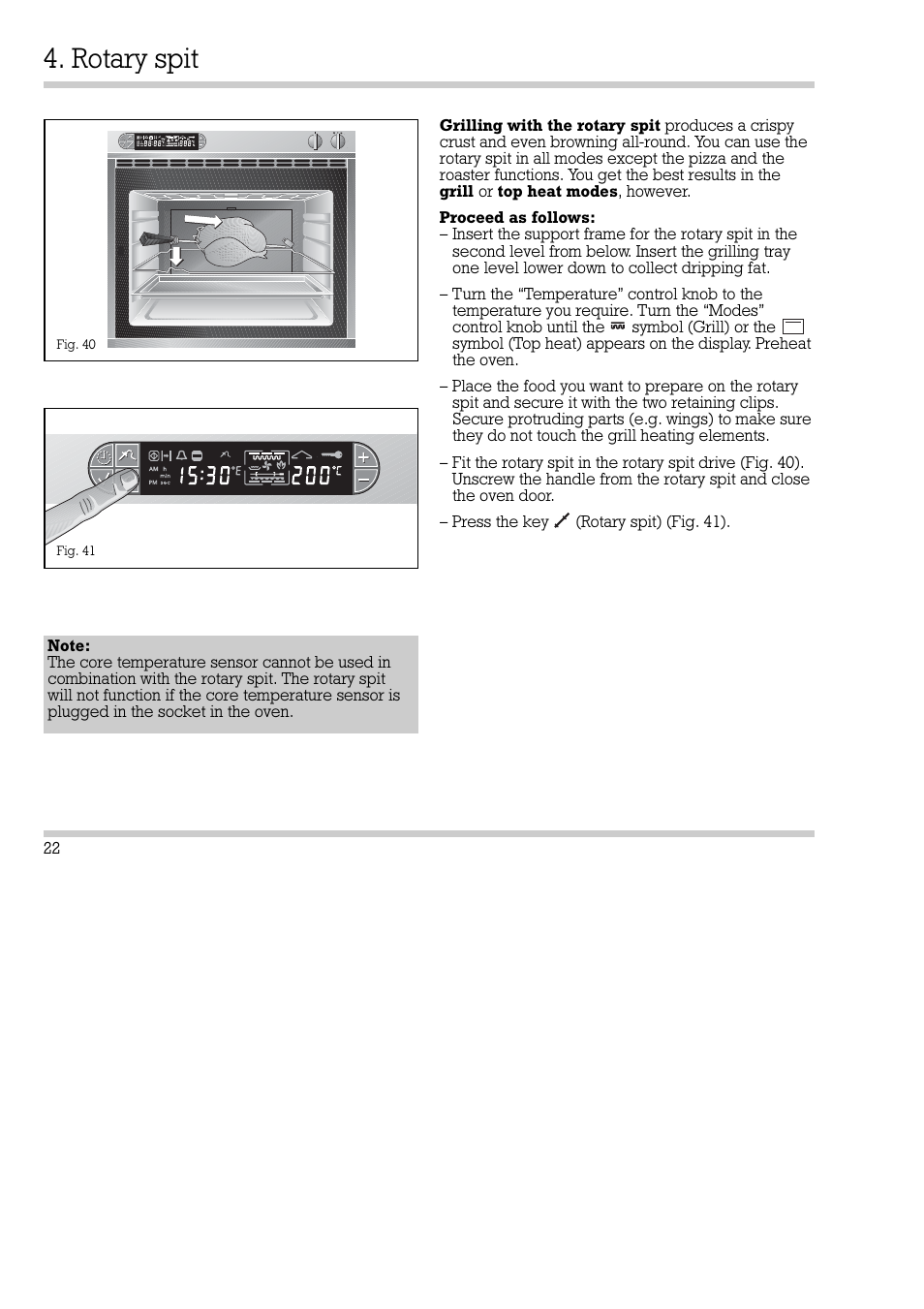 Rotary spit | Gaggenau EB 270/271 User Manual | Page 23 / 42