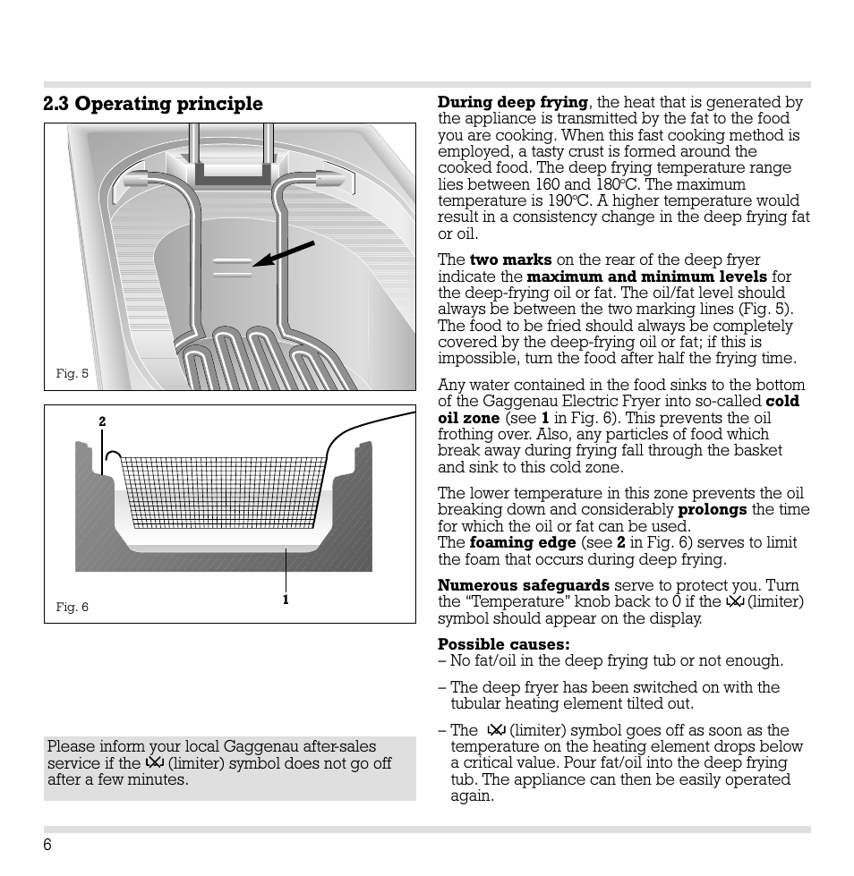 3 operating principle | Gaggenau VF 230 User Manual | Page 7 / 18