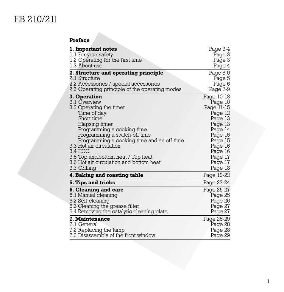Gaggenau EB 210/211 User Manual | Page 2 / 31