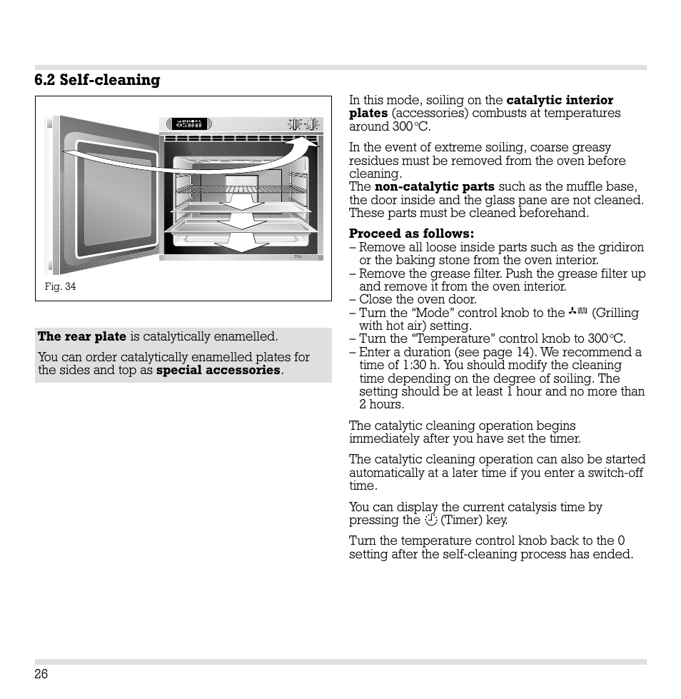 2 self-cleaning | Gaggenau EB 210/211 User Manual | Page 27 / 31