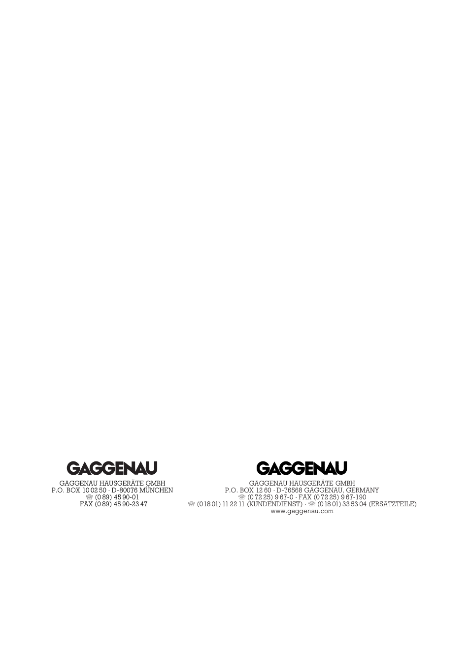 Gaggenau AH 600-190 User Manual | Page 19 / 19