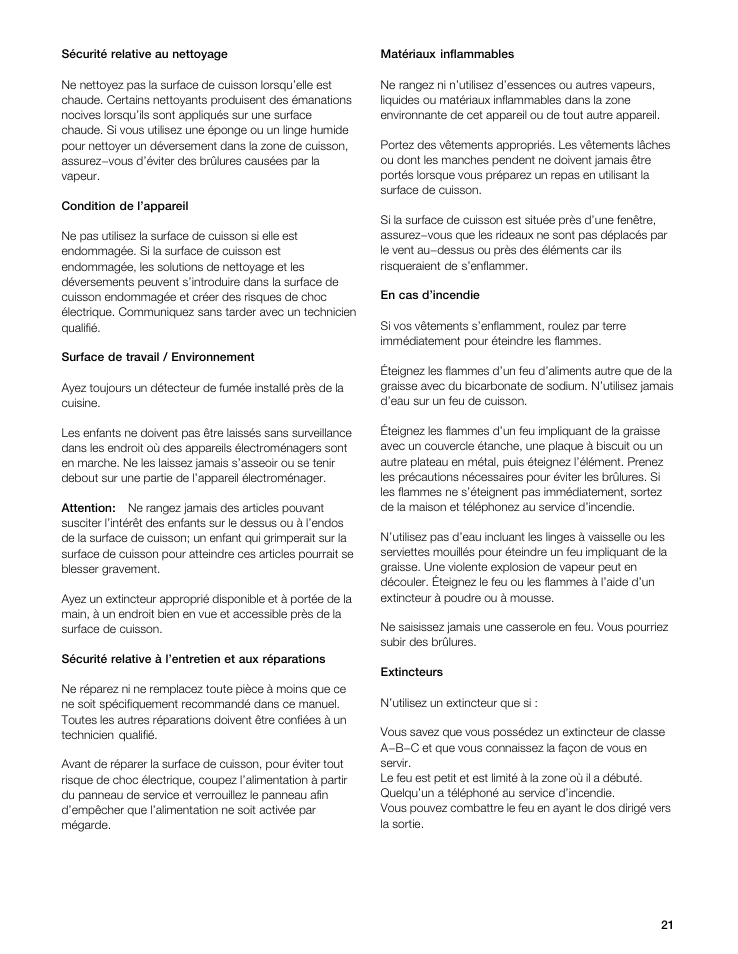 Gaggenau VI 411611 User Manual | Page 21 / 52