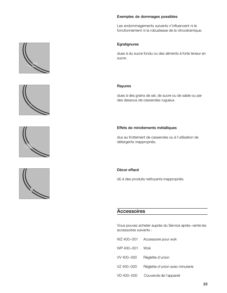 Accessoires | Gaggenau VI 411611 User Manual | Page 23 / 52